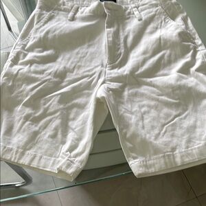 Men's White Casual Shorts